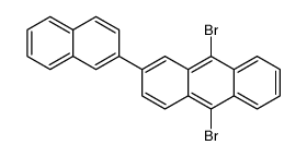 9,10-二溴-2-(2-萘)蒽结构式