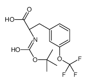 (2R)-2-[(2-methylpropan-2-yl)oxycarbonylamino]-3-[3-(trifluoromethoxy)phenyl]propanoic acid Structure