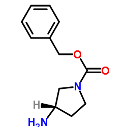 (|S|)-1-Cbz-3-氨基吡咯烷结构式