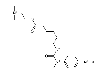 (N'-methyl,N'-4-diazonium phenyl)(N-6-hexanoic acid, 2-(trimethylammonium)ethyl ester)urea picture