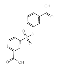 Benzoic acid,3-[[(3-carboxyphenyl)sulfonyl]thio]- (9CI)结构式