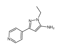 1-ethyl-3-(pyridine-4-yl)-1H-pyrazol-5-amine Structure