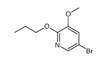 5-bromo-3-methoxy-2-propoxypyridine Structure