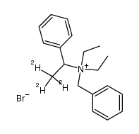 benzyldiethyl-1-phenylethylammonium-2,2,2-d3 bromide Structure