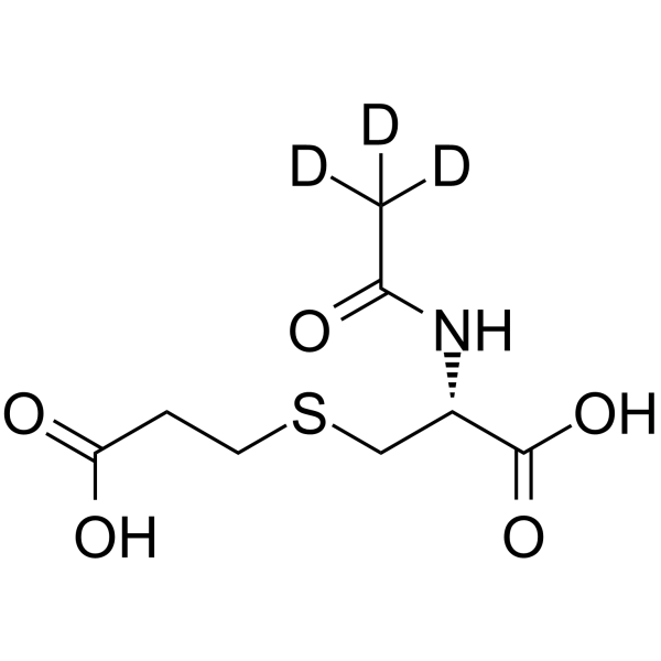 N-Acetyl-S-(2-carboxyethyl)-L-cysteine-d3 Structure