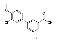 3-(3-chloro-4-methoxyphenyl)-5-hydroxybenzoic acid Structure