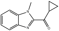 Cyclopropyl-(1-methyl-1H-benzoimidazol-2-yl)-methanone结构式