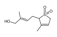 2-(4'-hydroxy-3'-methyl-2'E-butenyl)-3-methyl-thia-3-cyclopentene-1,1-dioxide结构式