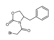 (4S)-4-benzyl-3-(2-bromoacetyl)-1,3-oxazolidin-2-one结构式