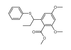 Methyl 2,4-dimethoxy-6-[1-(phenylthio)propyl]benzoate Structure