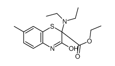 ethyl 2-(diethylamino)-7-methyl-3-oxo-4H-1,4-benzothiazine-2-carboxylate结构式