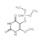 (6-methoxy-2,4-dioxo-1H-pyrimidin-5-yl) dimethyl phosphate结构式