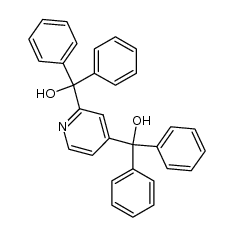 2,4-Bis(α-hydroxydiphenylmethyl)pyridine结构式