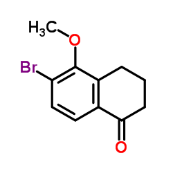 6-Bromo-5-methoxy-3,4-dihydro-1(2H)-naphthalenone Structure