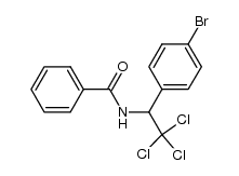 N-(1-(4-bromophenyl)-2,2,2-trichloroethyl)benzamide结构式