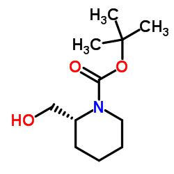 1-Boc-2-hydroxymethylpiperidine Structure