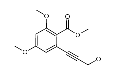 methyl 2-(3-hydroxyprop-1-yn-1-yl)-4,6-dimethoxybenzoate Structure