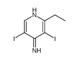 2-Ethyl-3,5-diiodo-4-pyridinamine Structure
