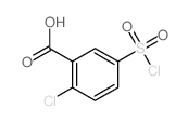 2-氯-5-(氯磺酰基)苯甲酸结构式
