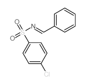 Benzenesulfonamide,4-chloro-N-(phenylmethylene)-结构式