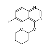 6-iodo-4-(tetrahydro-2H-pyran-2-yloxy)quinazoline Structure