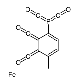 Iron, tetracarbonyl[(4-methylphenyl)phosphine] Structure