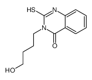 3-(4-hydroxybutyl)-2-sulfanylidene-1H-quinazolin-4-one Structure