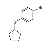 (4-bromophenyl)(cyclopentyl)sulfane结构式