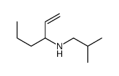 N-(2-methylpropyl)hex-1-en-3-amine结构式