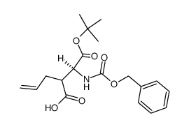 N-苄氧羰基-3-烯丙基-L-天冬氨酸 1-叔丁酯结构式