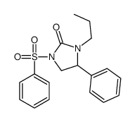 1-(benzenesulfonyl)-4-phenyl-3-propylimidazolidin-2-one结构式