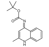 tert-butyl N-(2-methylquinolin-4-yl)carbamate结构式