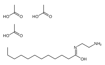 acetic acid,N-(2-aminoethyl)dodecanamide Structure