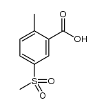 2-甲基-5-甲砜基苯甲酸结构式