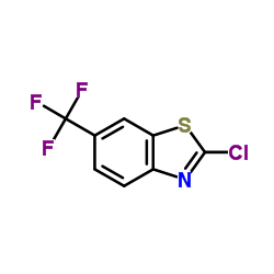 2-氯-6-三氟甲基苯并噻唑结构式