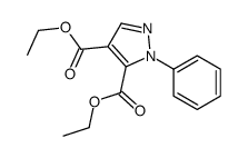 diethyl 2-phenylpyrazole-3,4-dicarboxylate结构式