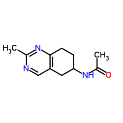N-(2-Methyl-5,6,7,8-tetrahydro-6-quinazolinyl)acetamide Structure