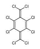 1,2,4,5-Tetrachloro-3,6-bis(dichloromethylene)-1,4-cyclohexadiene结构式