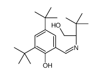 (S)-()-2-(3,5-二叔丁基亚水杨基氨基)-3,3-二甲基-1-丁醇结构式