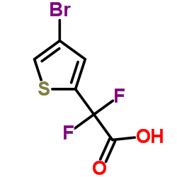 (4-Bromo-2-thienyl)(difluoro)acetic acid Structure