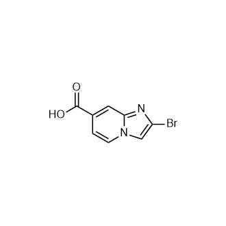 2-溴咪唑并[1,2-a]吡啶-7-羧酸结构式