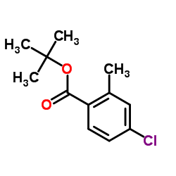 2-Methyl-2-propanyl 4-chloro-2-methylbenzoate结构式