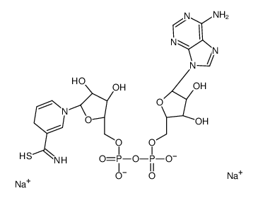 硫代烟酰胺腺嘌呤二核苷酸钠结构式