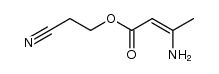 3-氨基巴豆酸氰乙酯结构式