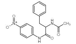 2-acetamido-N-(4-nitrophenyl)-3-phenylpropanamide structure