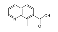 8-methylquinoline-7-carboxylic acid结构式