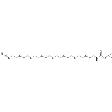 t-boc-N-amido-PEG7-azide structure