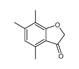 4,6,7-trimethyl-1-benzofuran-3(2H)-one Structure