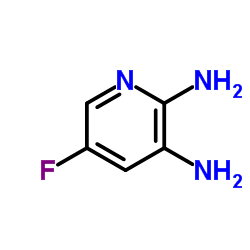 2,3-二氨基-5-氟吡啶结构式