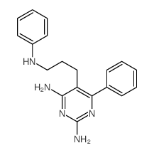 2,4-Pyrimidinediamine,6-phenyl-5-[3-(phenylamino)propyl]-结构式
